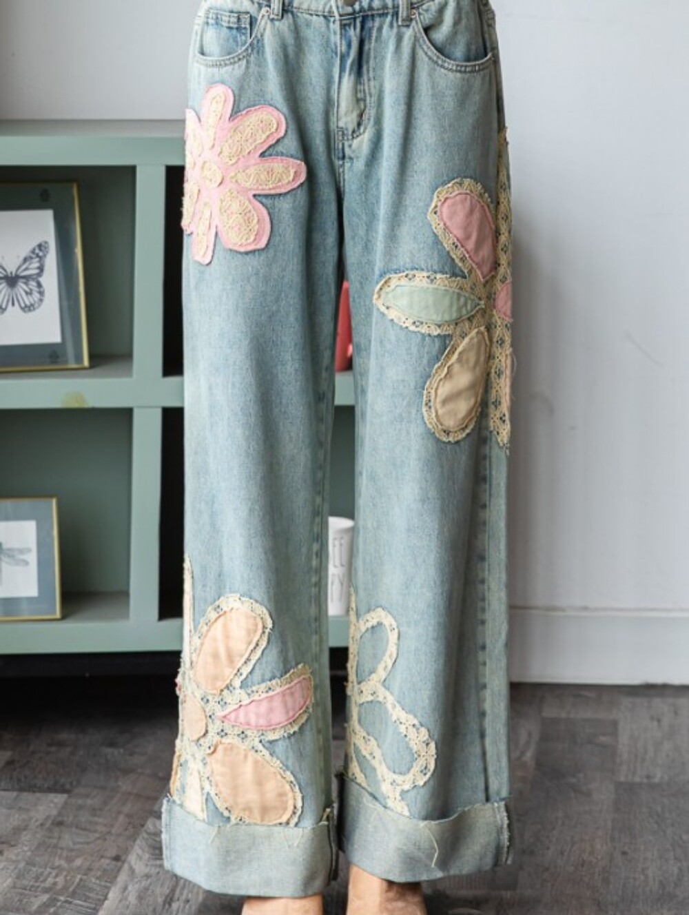 NWT Oli & Hali Applique Jeans Size XL